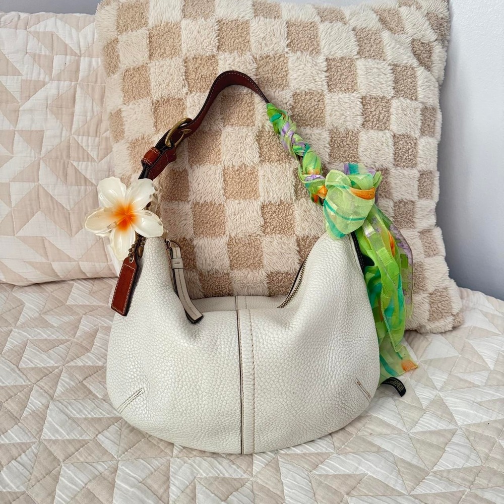 Coach Pebbled Leather Hobo Purse